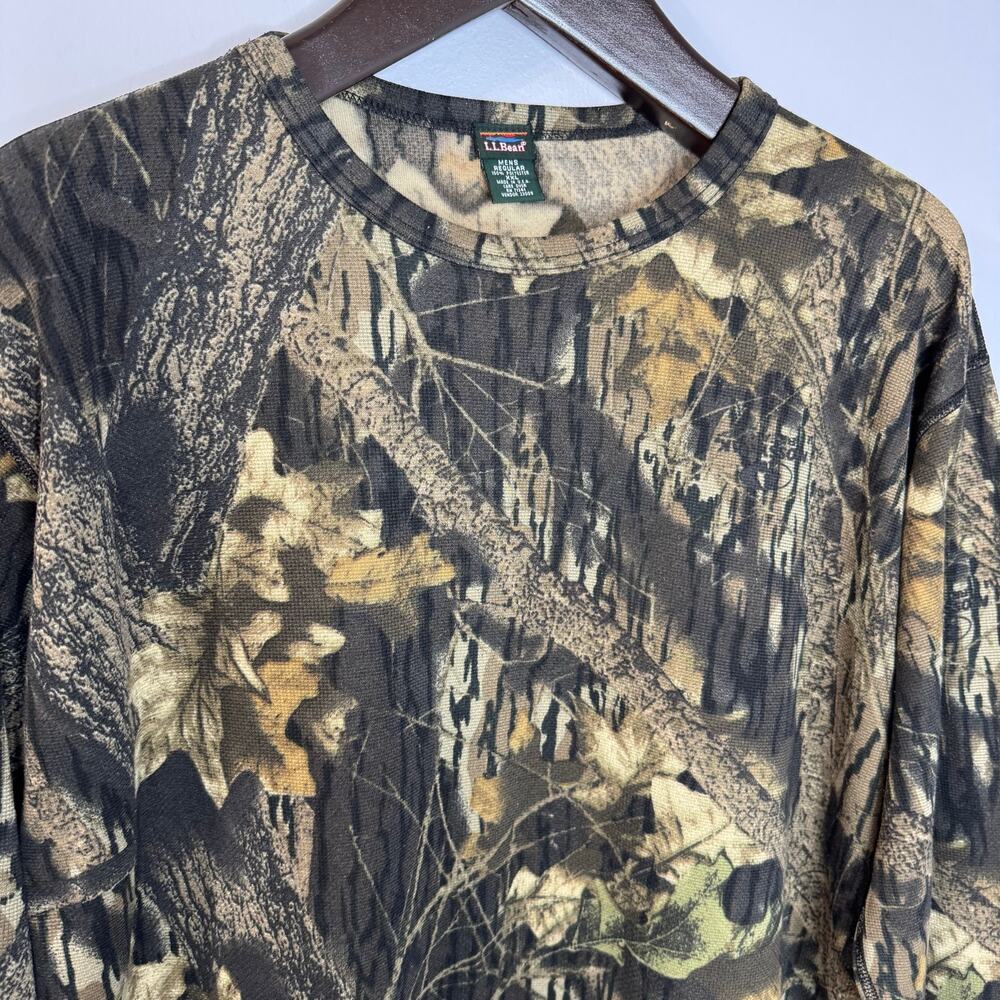 L.L.Bean Men's Base Layer Crew Top Camo Print Hunting Outdoor Men's XXL - Picture 2 of 10